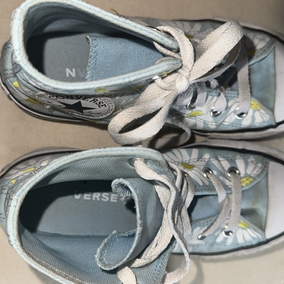 Converse All Star Chuck Taylor Lyft platform big kids high tops floral sneakers - Picture 11 of 13